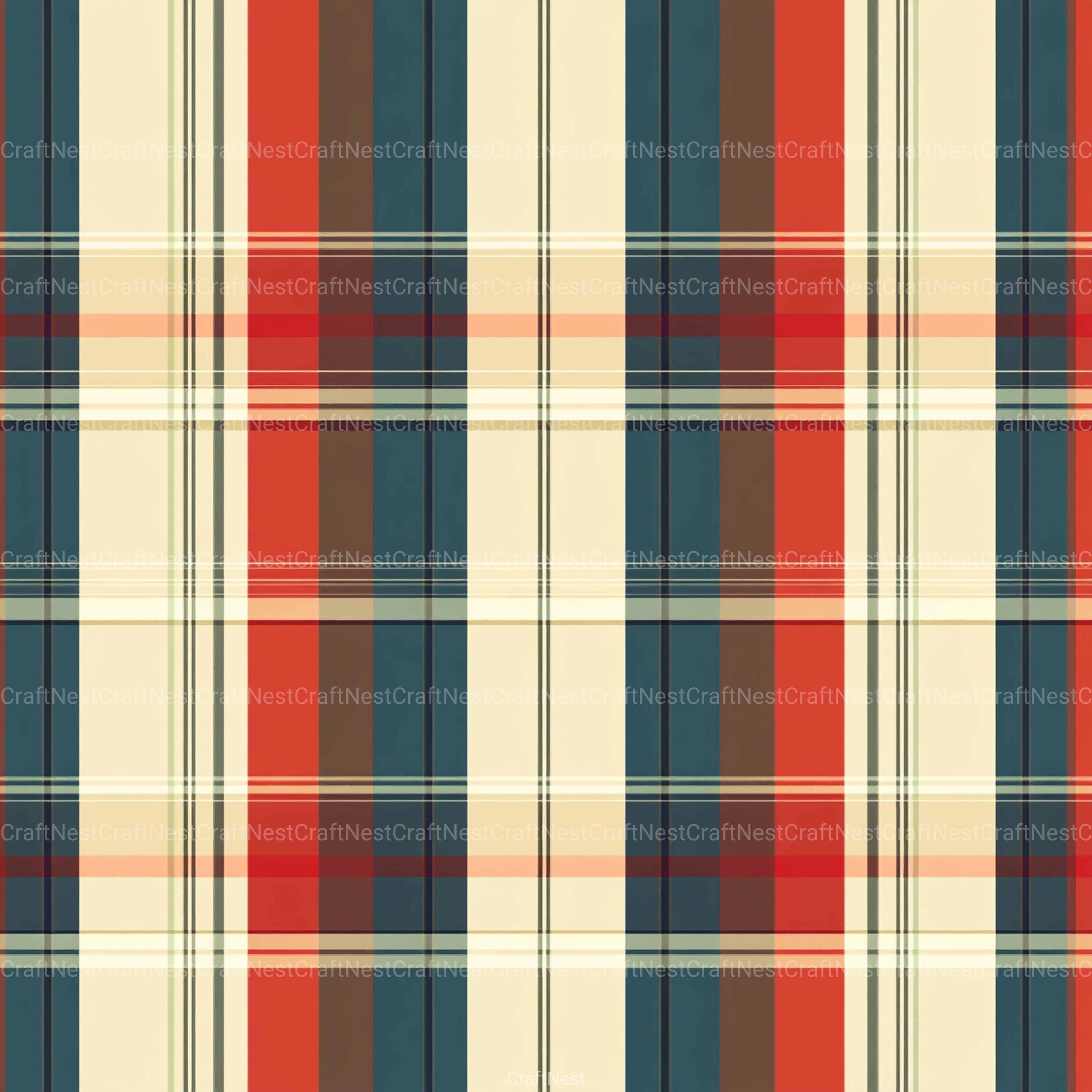 Stripes & Plaids Seamless Pattern Digital Paper - CraftNest - Digital Crafting and Art
