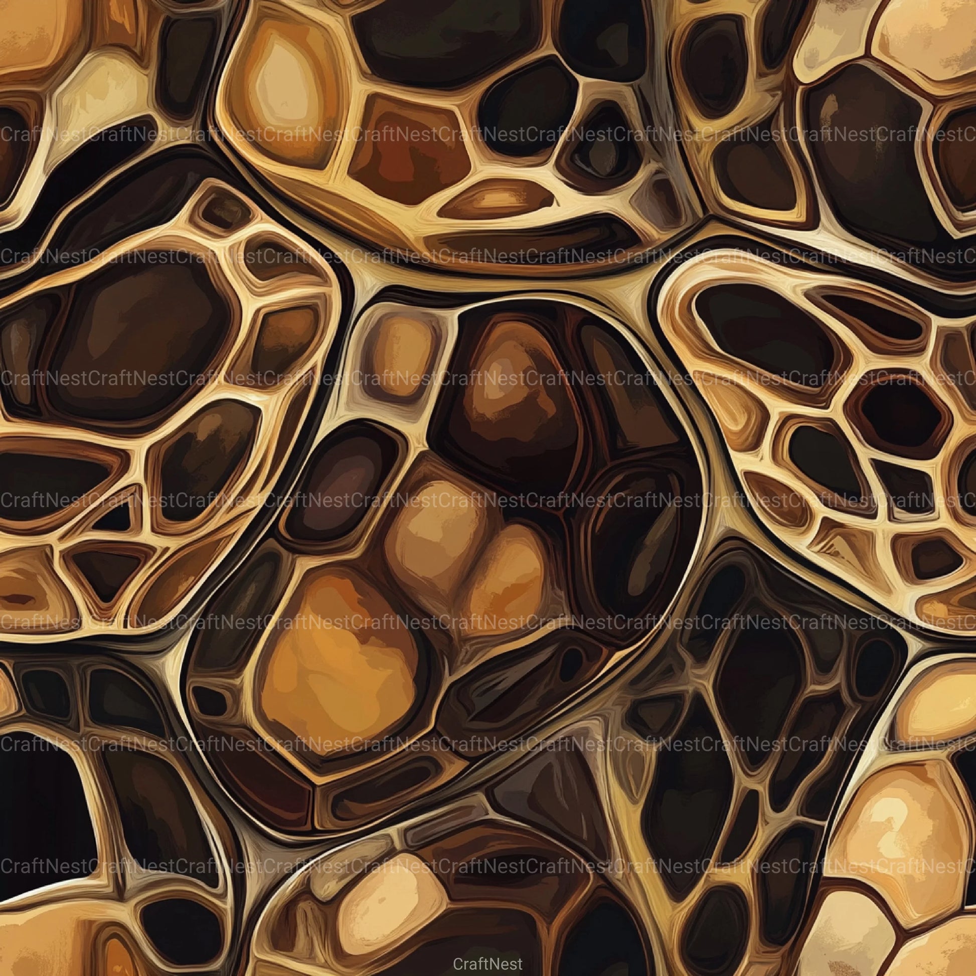 Tortoiseshell Seamless Pattern Digital Paper - CraftNest - Digital Crafting and Art