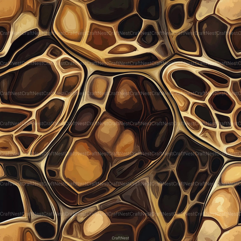 Tortoiseshell Seamless Pattern Digital Paper - CraftNest - Digital Crafting and Art