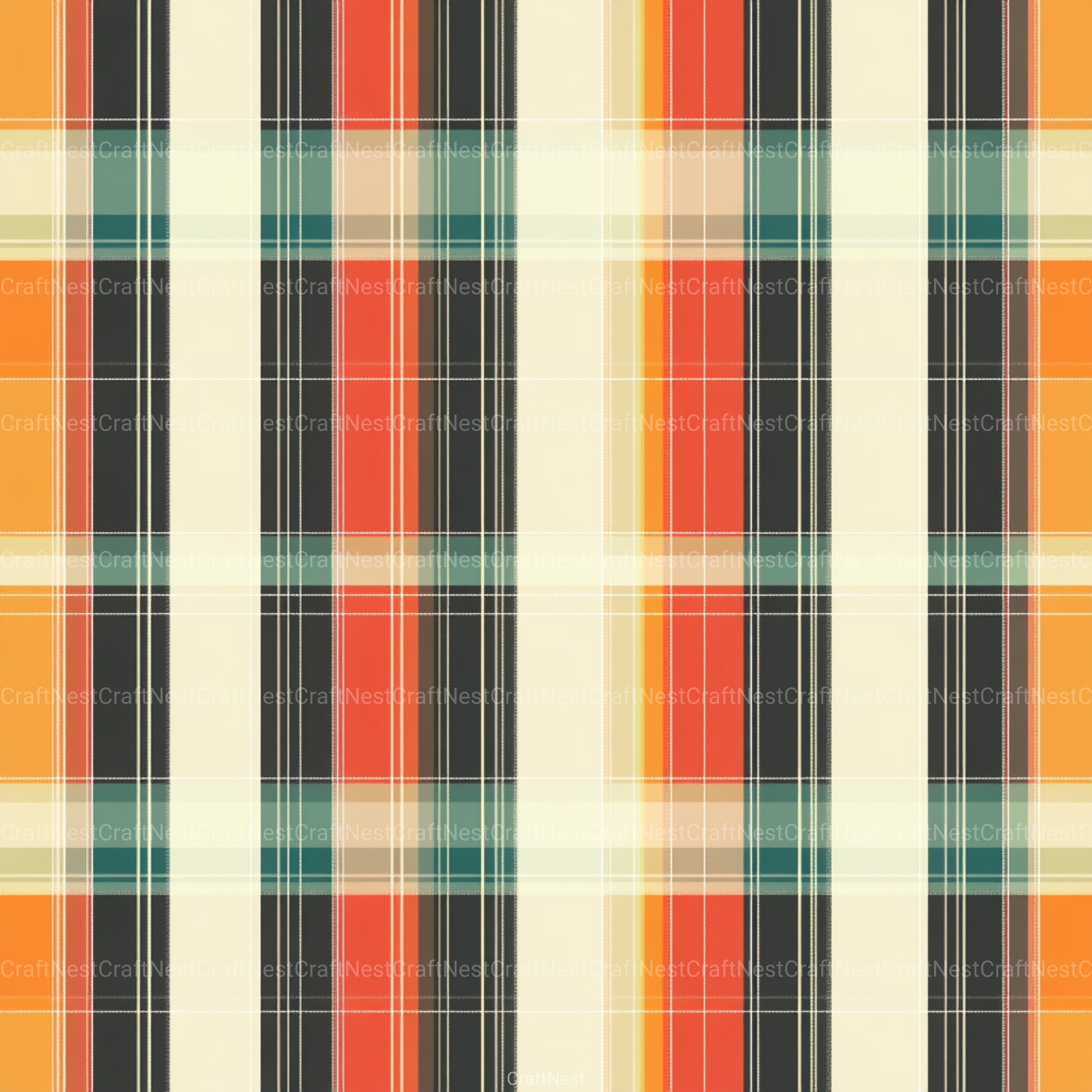 Stripes & Plaids Seamless Pattern Digital Paper - CraftNest - Digital Crafting and Art