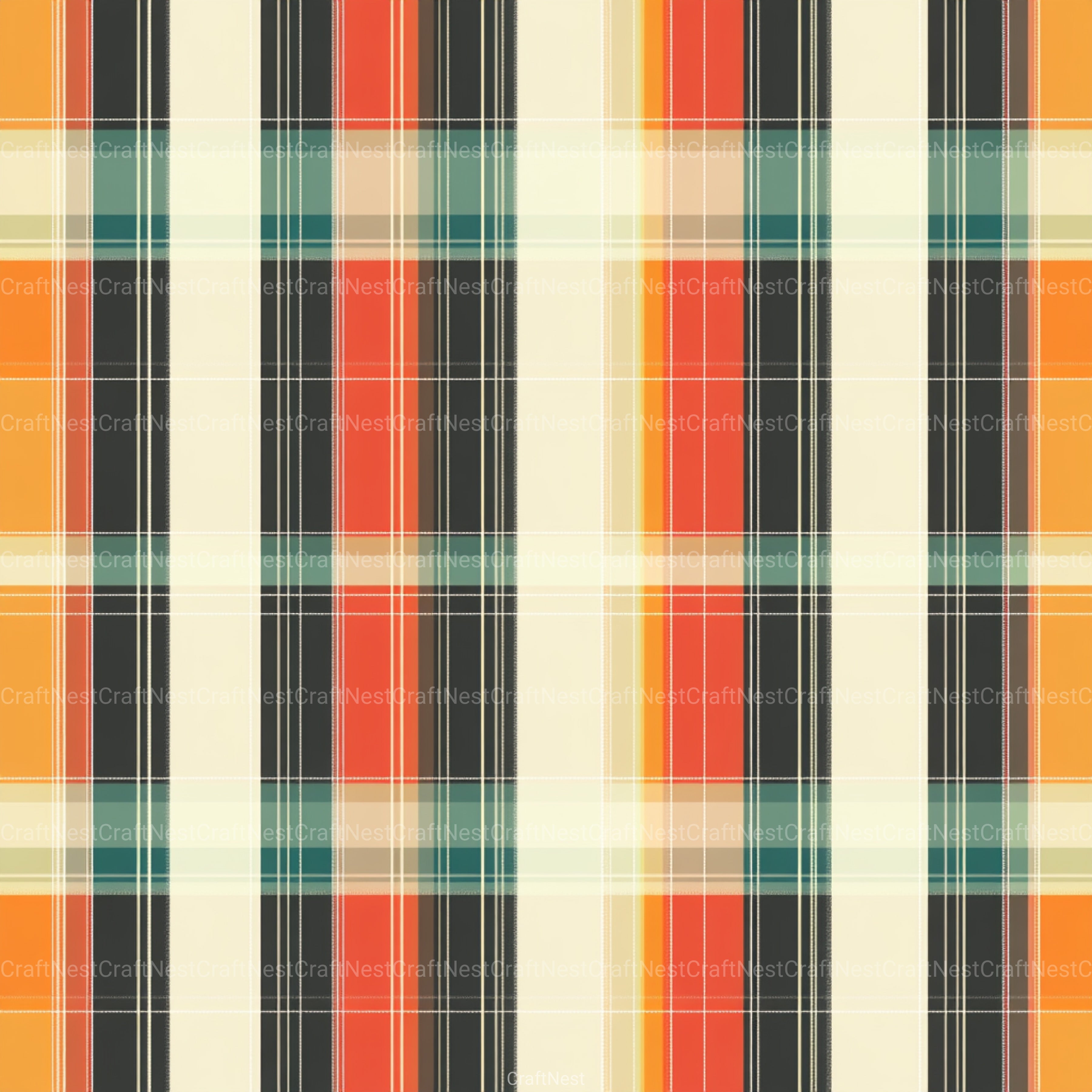 Stripes & Plaids Seamless Pattern Digital Paper - CraftNest - Digital Crafting and Art