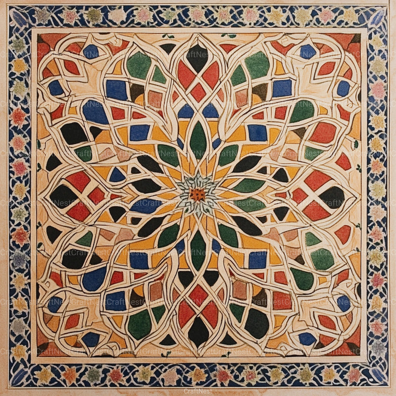 Sacred Geometry Alhambra Patterns Clipart Bundle - CraftNest - Digital Crafting and Art