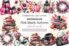 Pink And Black Autumn Clipart Bundle 1