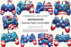 Game Pad Controller 4th Of July Clipart Bundle