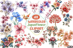 Japan Flower & Jewelry Clipart Bundle - CraftNest - Digital Crafting and Art