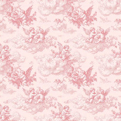 Pink French Toile De Jouy Pattern Clipart Bundle - CraftNest - Digital Crafting and Art