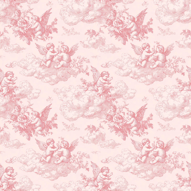 Pink French Toile De Jouy Pattern Clipart Bundle - CraftNest - Digital Crafting and Art