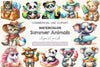 Cute Summer Animals Clipart Bundle 2