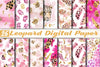 Pink and Gold Leopard Digital Paper 44