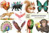 Black Month Animals Clipart Bundle