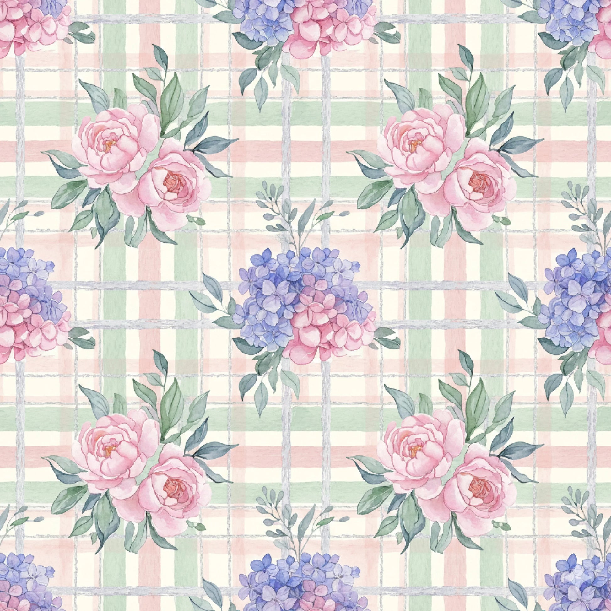 Floral Seamless Pattern Set Digital Paper - CraftNest - Digital Crafting and Art