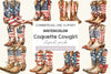 Coquette Cowgirl 4th Of July Clipart Bundle