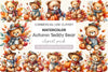 Autumn Teddy Bear Clipart Bundle
