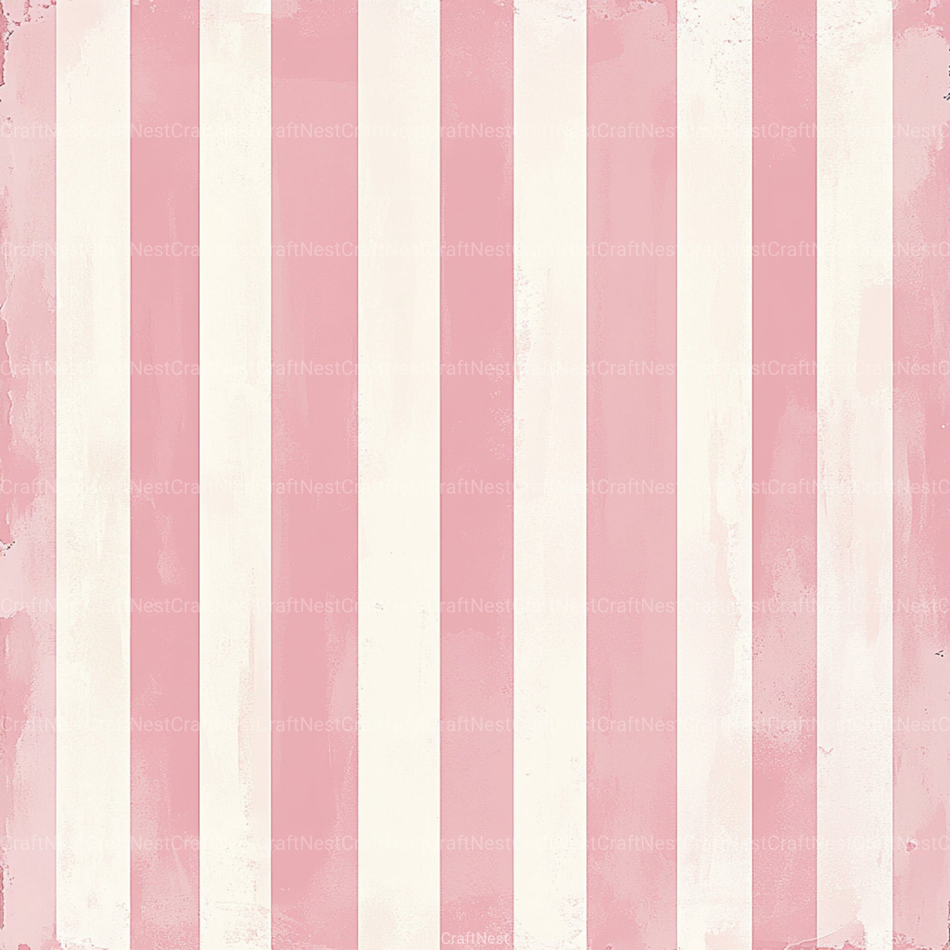 Blush Pink Stripes Pattern Digital Paper - CraftNest - Digital Crafting and Art