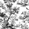 Black White Spring Toile De Jouy Pattern Clipart Bundle