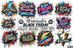 Black Friday Clipart Bundle - CraftNest - Digital Crafting and Art