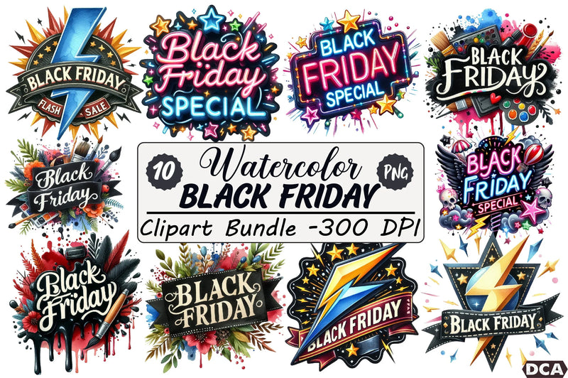 Black Friday Clipart Bundle - CraftNest - Digital Crafting and Art