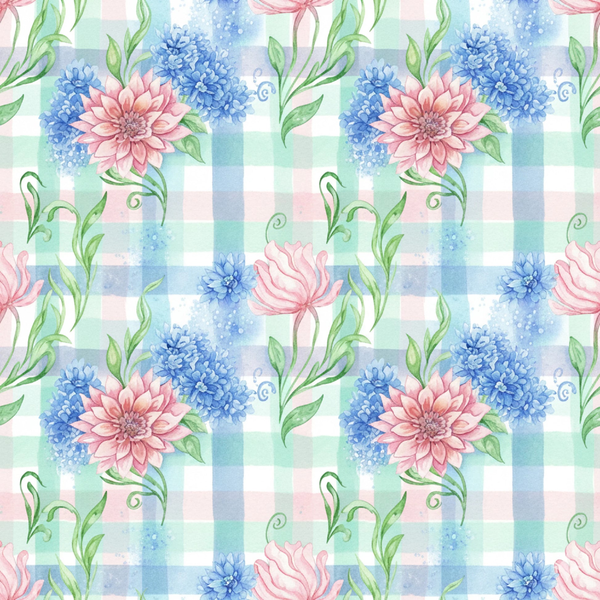 Pink Peonies Seamless Pattern Digital Paper - CraftNest - Digital Crafting and Art
