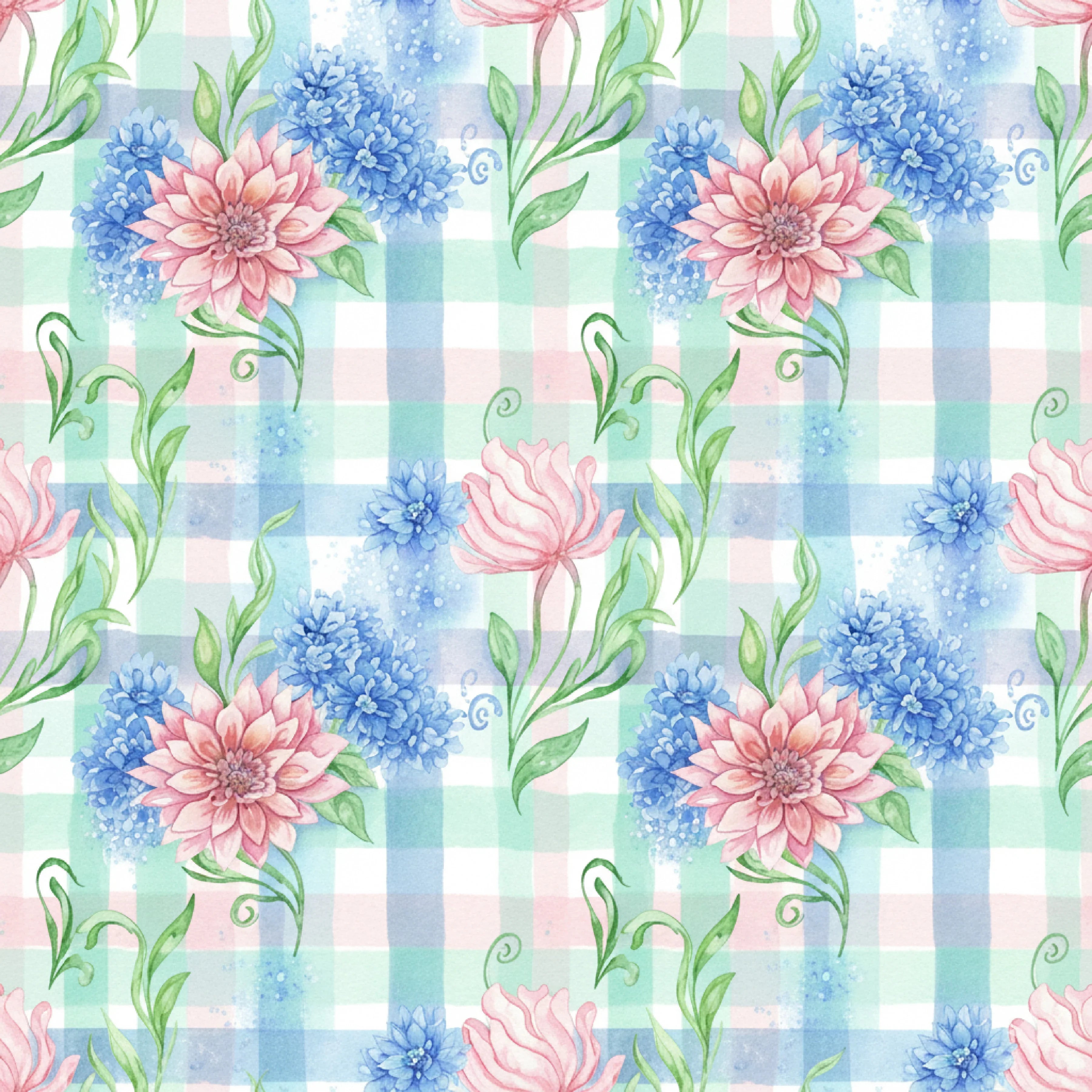 Pink Peonies Seamless Pattern Digital Paper - CraftNest - Digital Crafting and Art