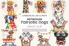 Patriotic Dogs 4th Of July Clipart Bundle