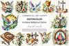 Antique Religious Easter Clipart Bundle 2