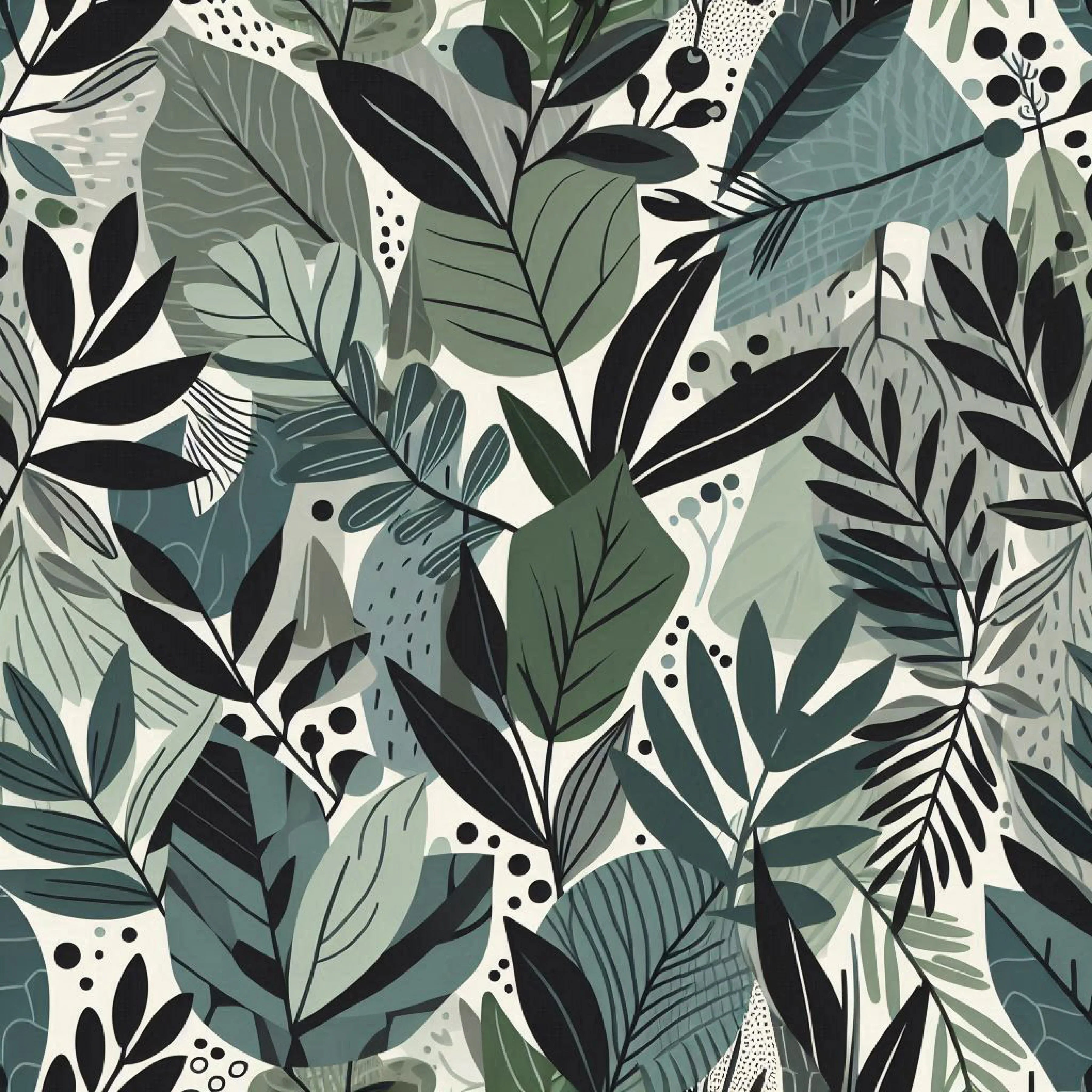 Bold Modern Botanical Pattern Clipart Bundle - CraftNest - Digital Crafting and Art