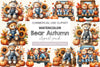 Bear Autumn Clipart Bundle