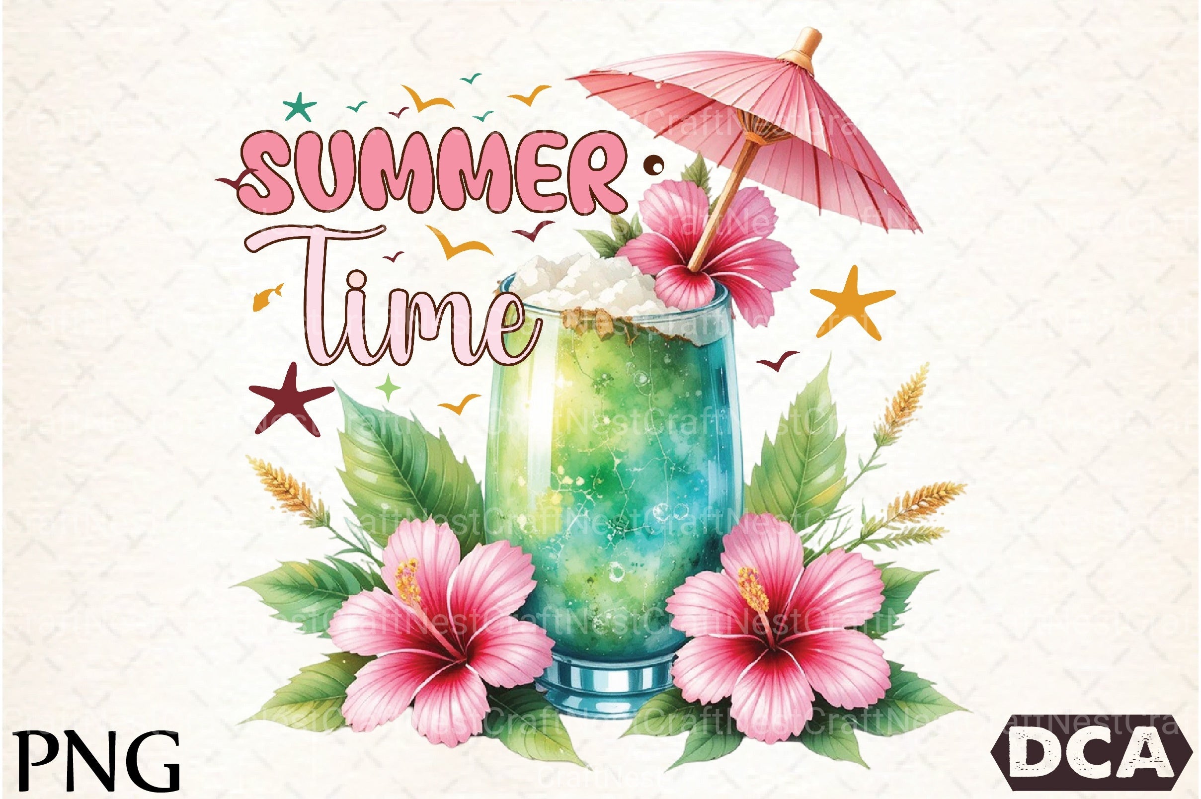 Summer Time Clipart Bundle - CraftNest - Digital Crafting and Art