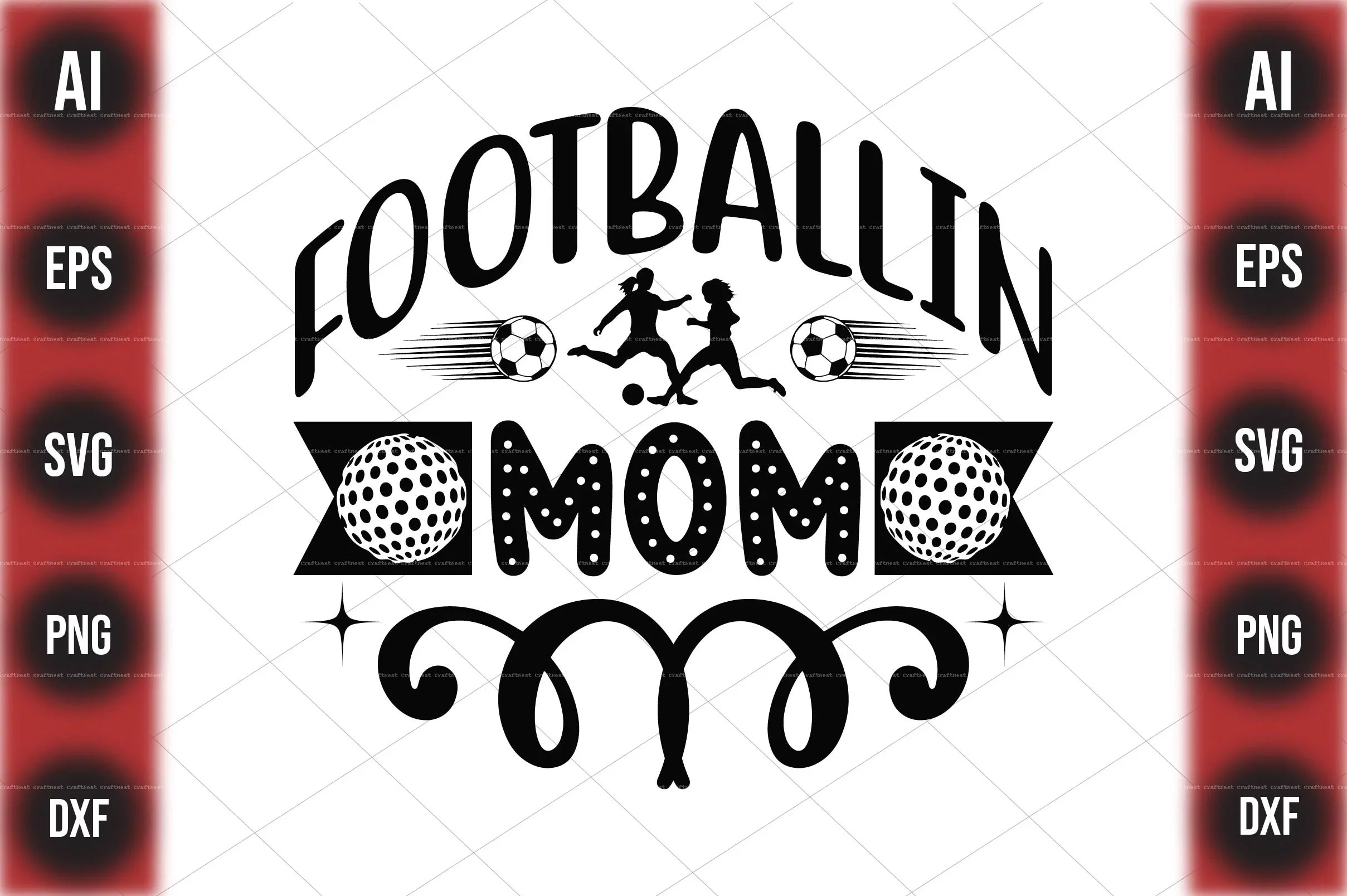 Football Design SVG Bundle 1 - CraftNest - Digital Crafting and Art