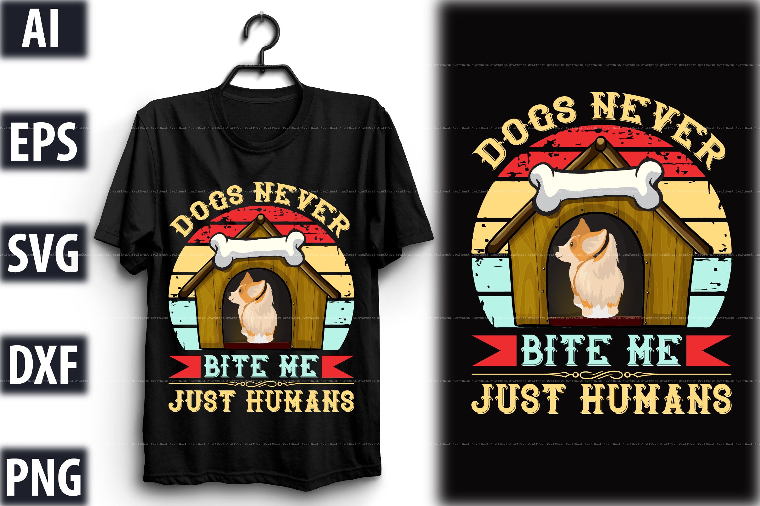 Dog T-Shirt Design SVG Bundle 1