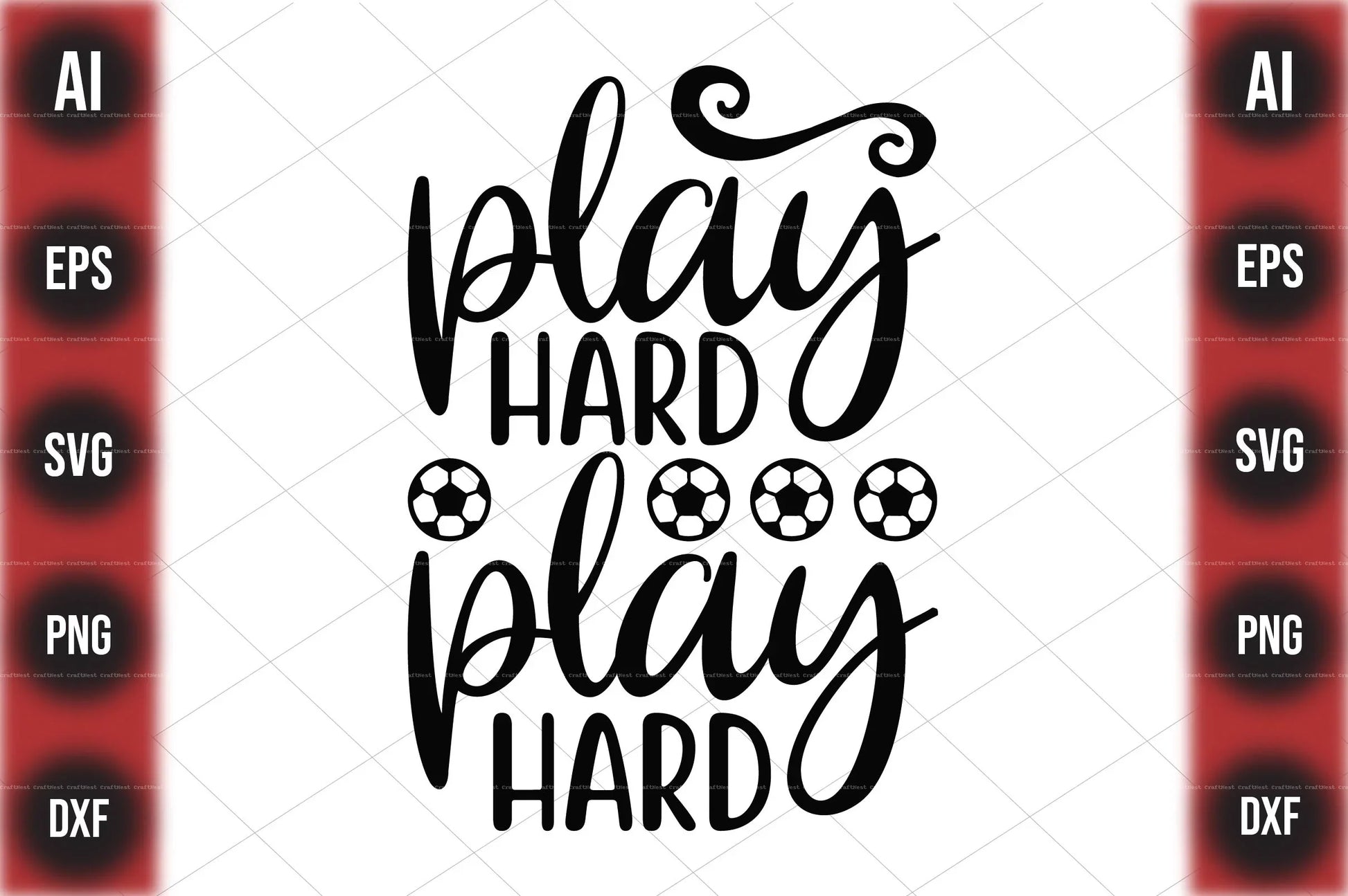 Football Design SVG Bundle 1 - CraftNest - Digital Crafting and Art