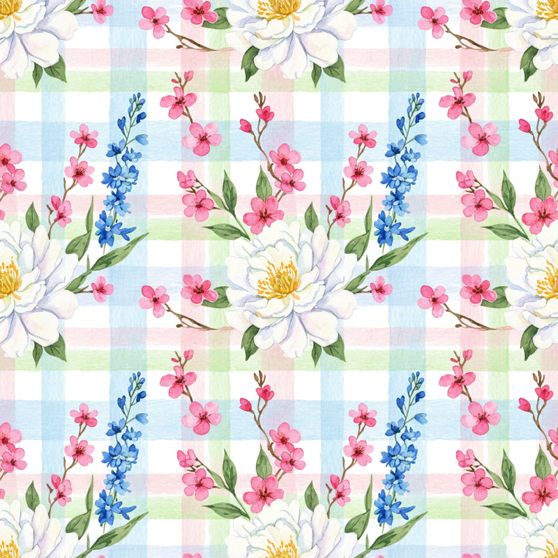 Pink Peonies Seamless Pattern Digital Paper - CraftNest - Digital Crafting and Art