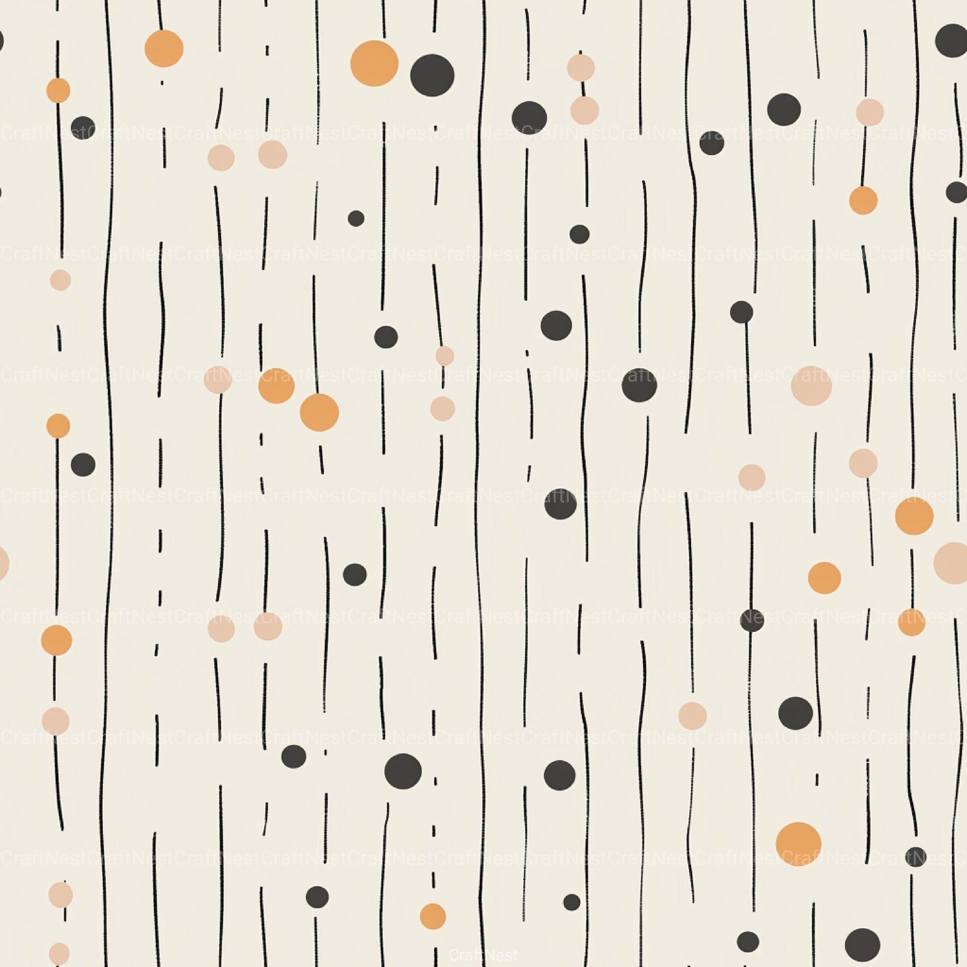 Lines & Dots Patterns Digital Paper - CraftNest - Digital Crafting and Art