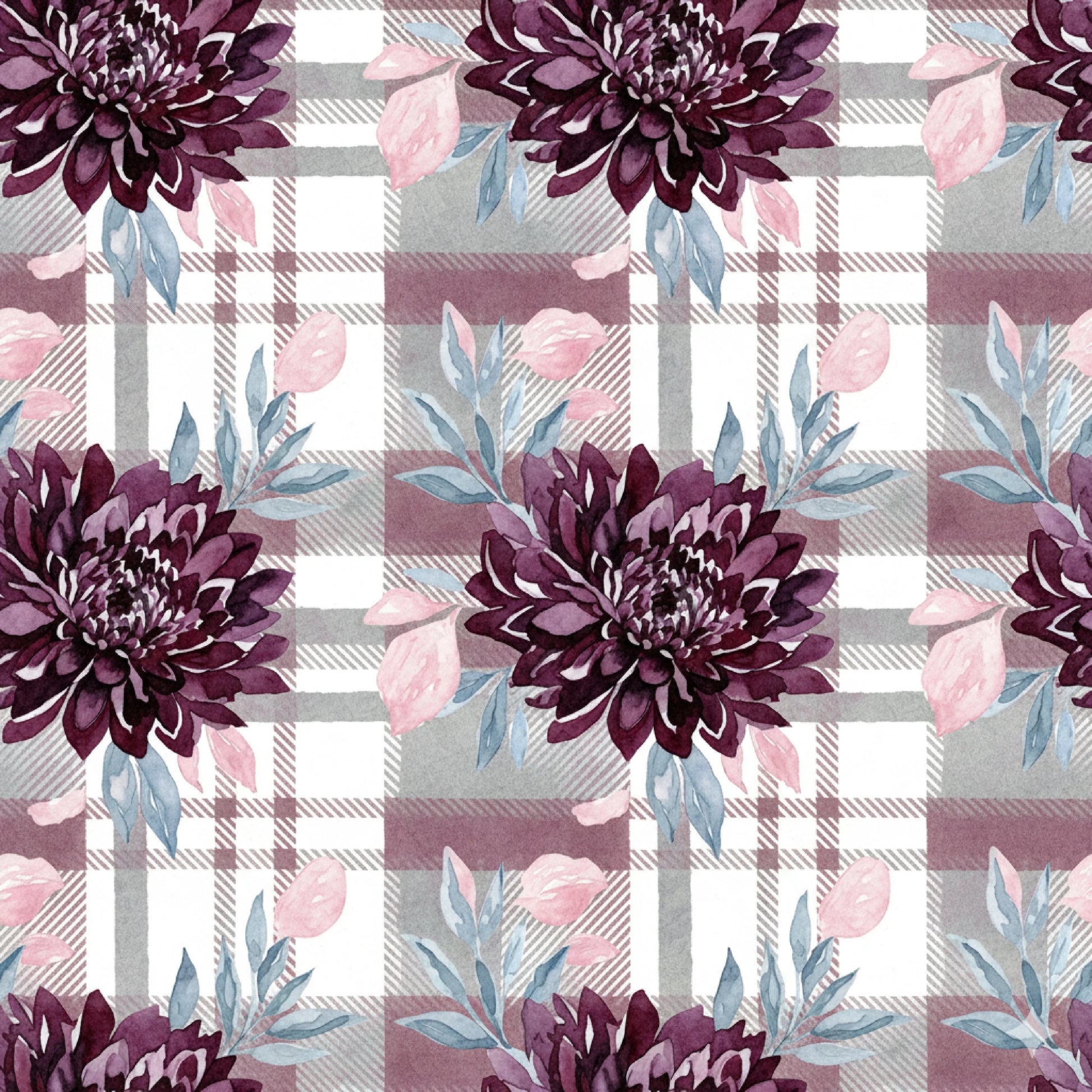 Floral Seamless Pattern Set Digital Paper - CraftNest - Digital Crafting and Art
