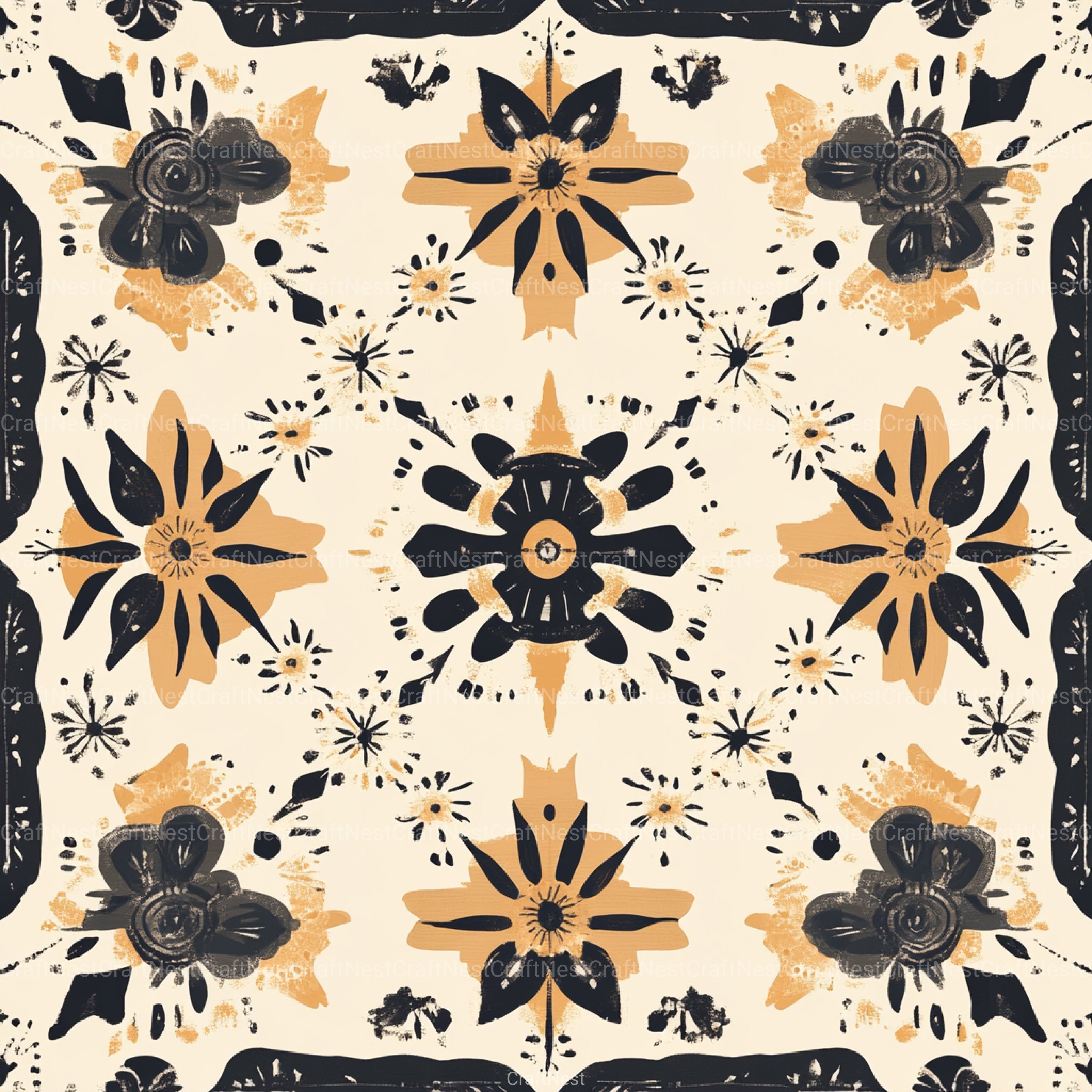 Boho Neutral Pattern Clipart Bundle - CraftNest - Digital Crafting and Art