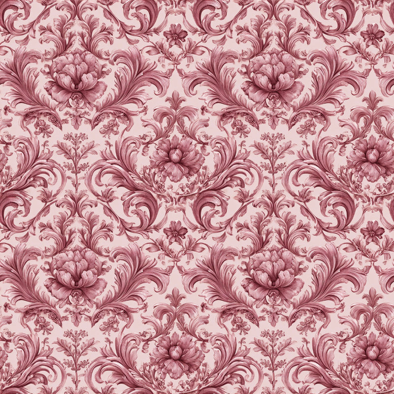 Pink French Toile De Jouy Pattern Clipart Bundle - CraftNest - Digital Crafting and Art