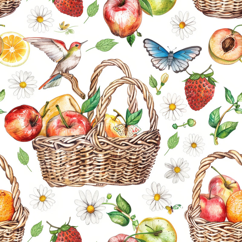 Picnic Time Whimsy Summer Pattern Clipart Bundle - CraftNest - Digital Crafting and Art