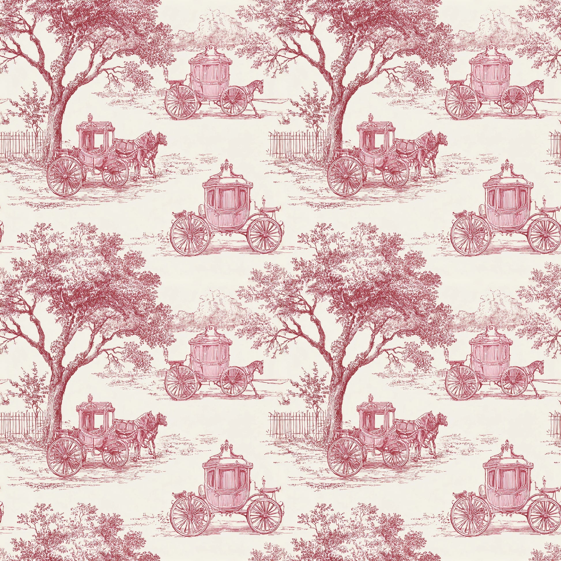 Pink French Toile De Jouy Pattern Clipart Bundle - CraftNest - Digital Crafting and Art