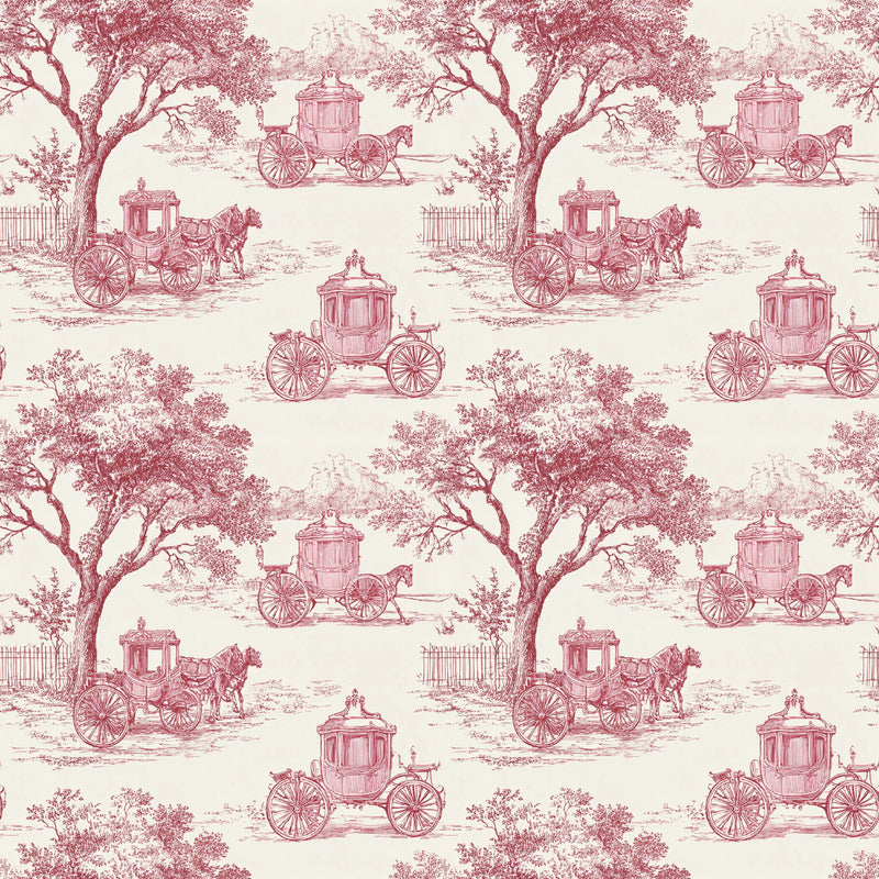 Pink French Toile De Jouy Pattern Clipart Bundle - CraftNest - Digital Crafting and Art