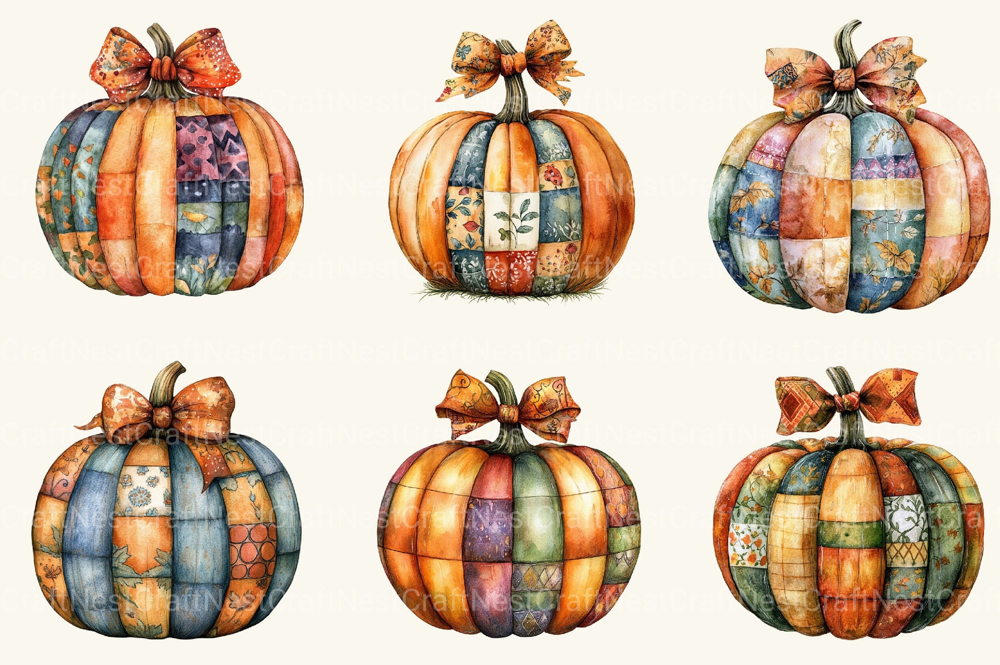 Pumpkin Fall Clipart Bundle 2 - CraftNest - Digital Crafting and Art