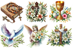 Antique Religious Easter Clipart Bundle 2 - CraftNest - Digital Crafting and Art