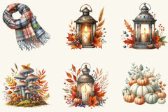 Serene Autumn Day Clipart Bundle 2 - CraftNest - Digital Crafting and Art