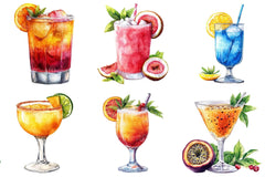Tropical Cocktails Clipart Bundle - CraftNest - Digital Crafting and Art