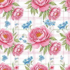 Pink Peonies Seamless Pattern Digital Paper - CraftNest - Digital Crafting and Art