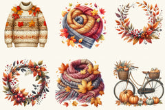 Autumn Collection Clipart Bundle 2 - CraftNest - Digital Crafting and Art