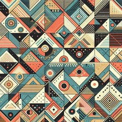 Geometric Triangle Retro Pattern Background Clipart Bundle - CraftNest - Digital Crafting and Art