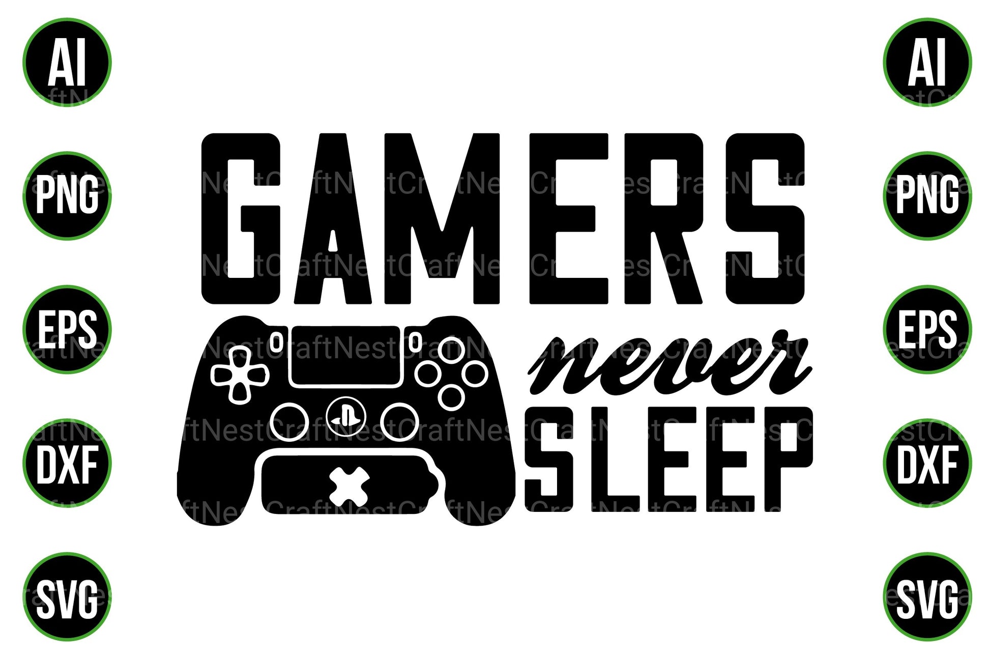 Gaming and Gamer Design Bundle - CraftNest - Digital Crafting and Art