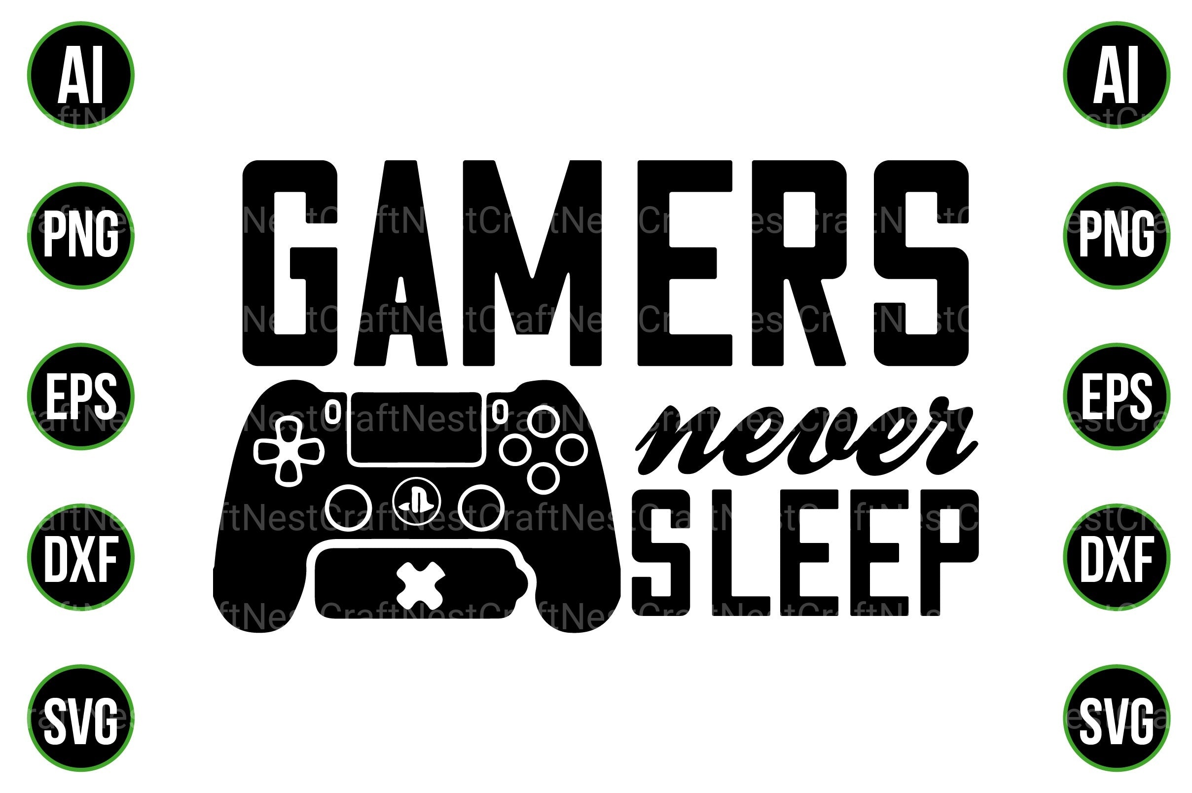 Gaming and Gamer Design Bundle - CraftNest - Digital Crafting and Art