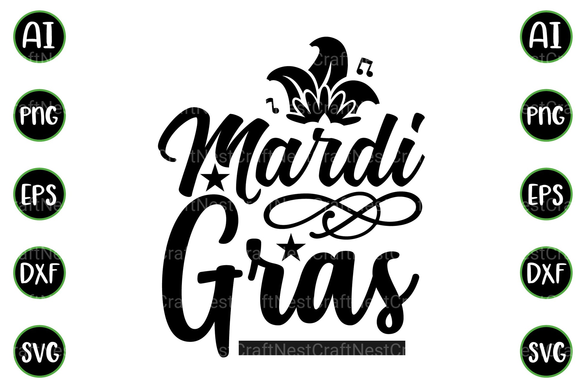 Mardi Gras Design Bundle - CraftNest - Digital Crafting and Art