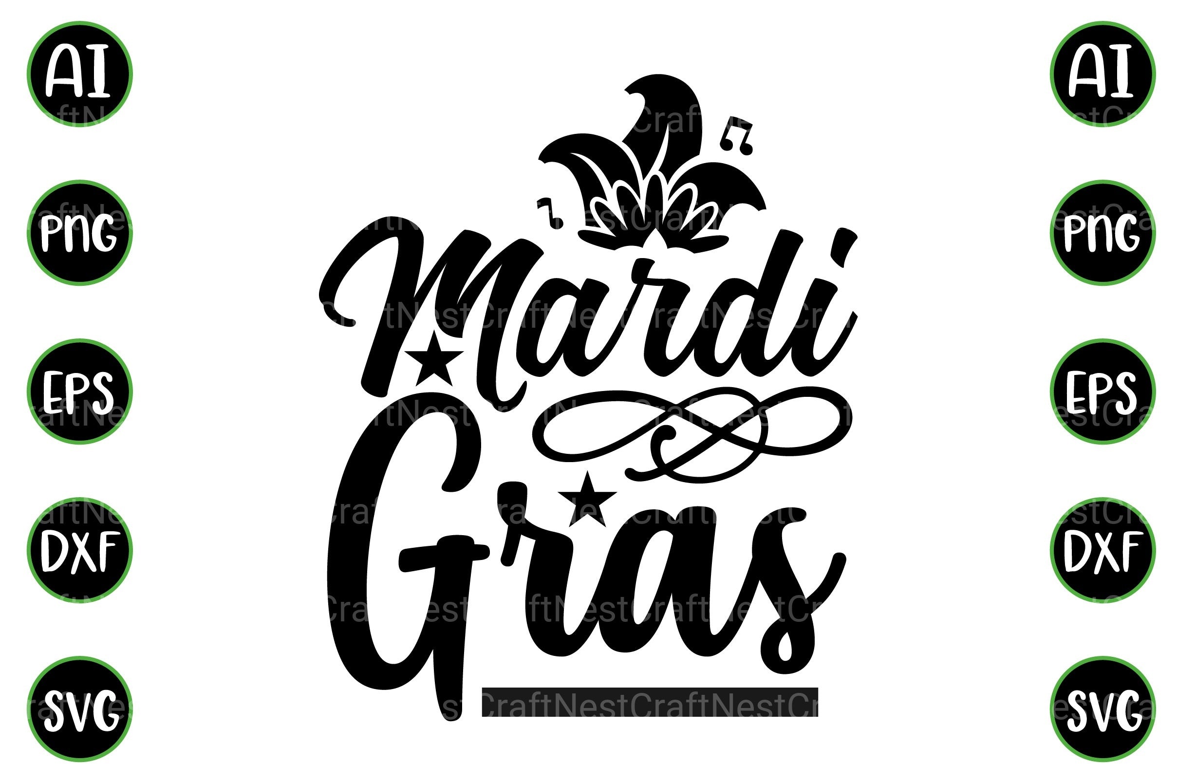 Mardi Gras Design Bundle - CraftNest - Digital Crafting and Art